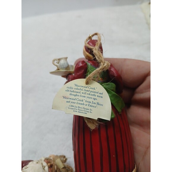 Jim Shore Santa & Mrs. Claus Hanging Christmas Ornament Set 4005769 - Picture 7 of 7